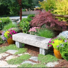 Japanese garden bench